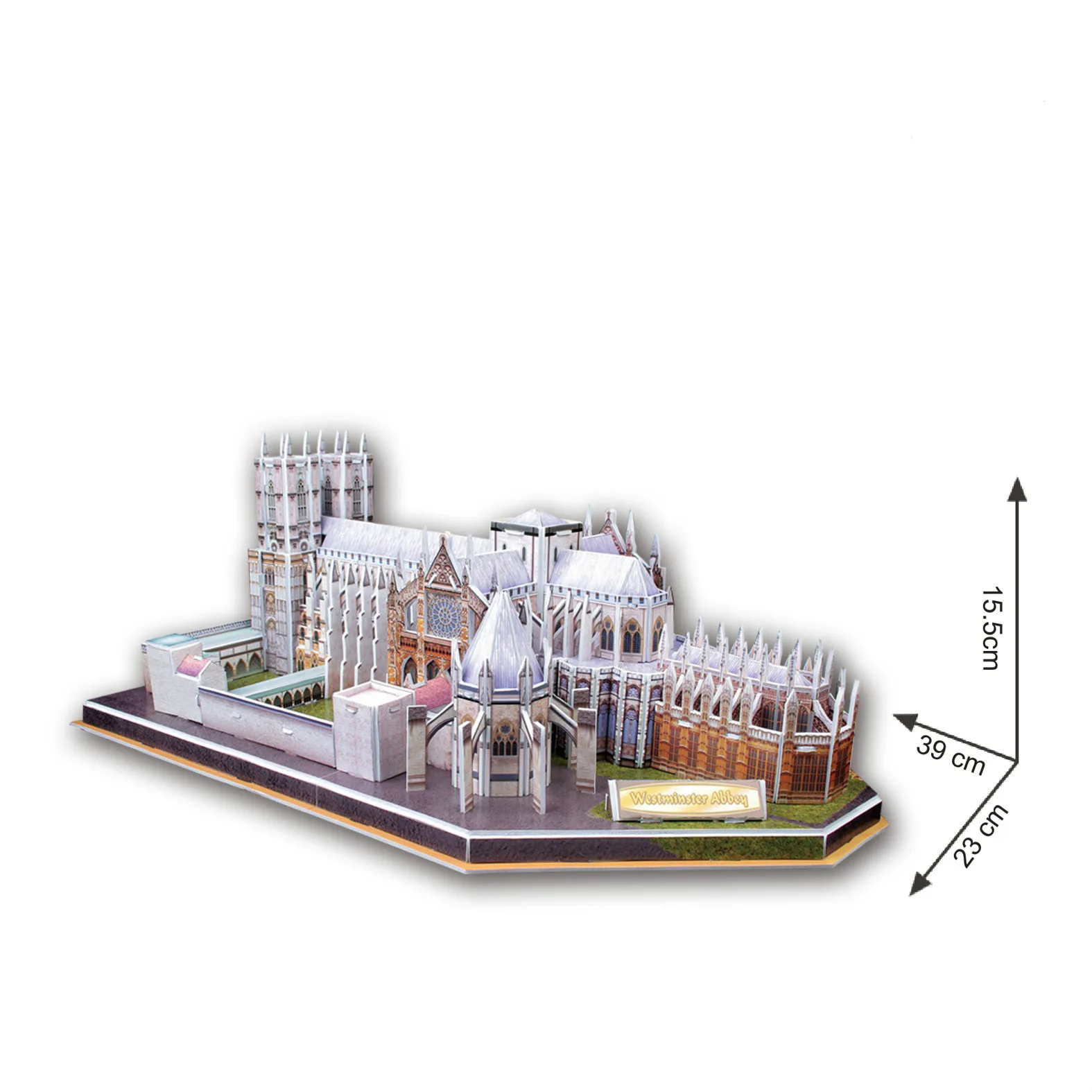 

new clever&happy land 3D puzzle paper building model assemble game great Architecture Westminster Abbey church cathedral