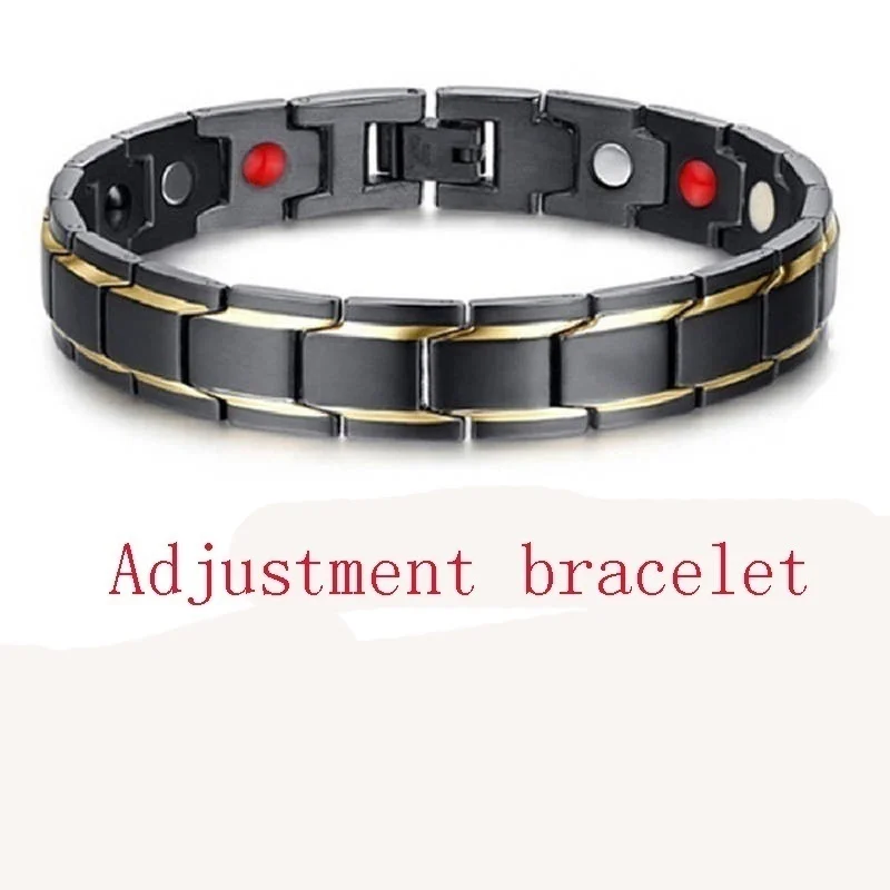 3 в 1 Мужской Энергетический Браслет для здоровья браслет для артрита витой Здоровый Магнитный браслет для женщин терапевтические магнитики - Окраска металла: Black Gold