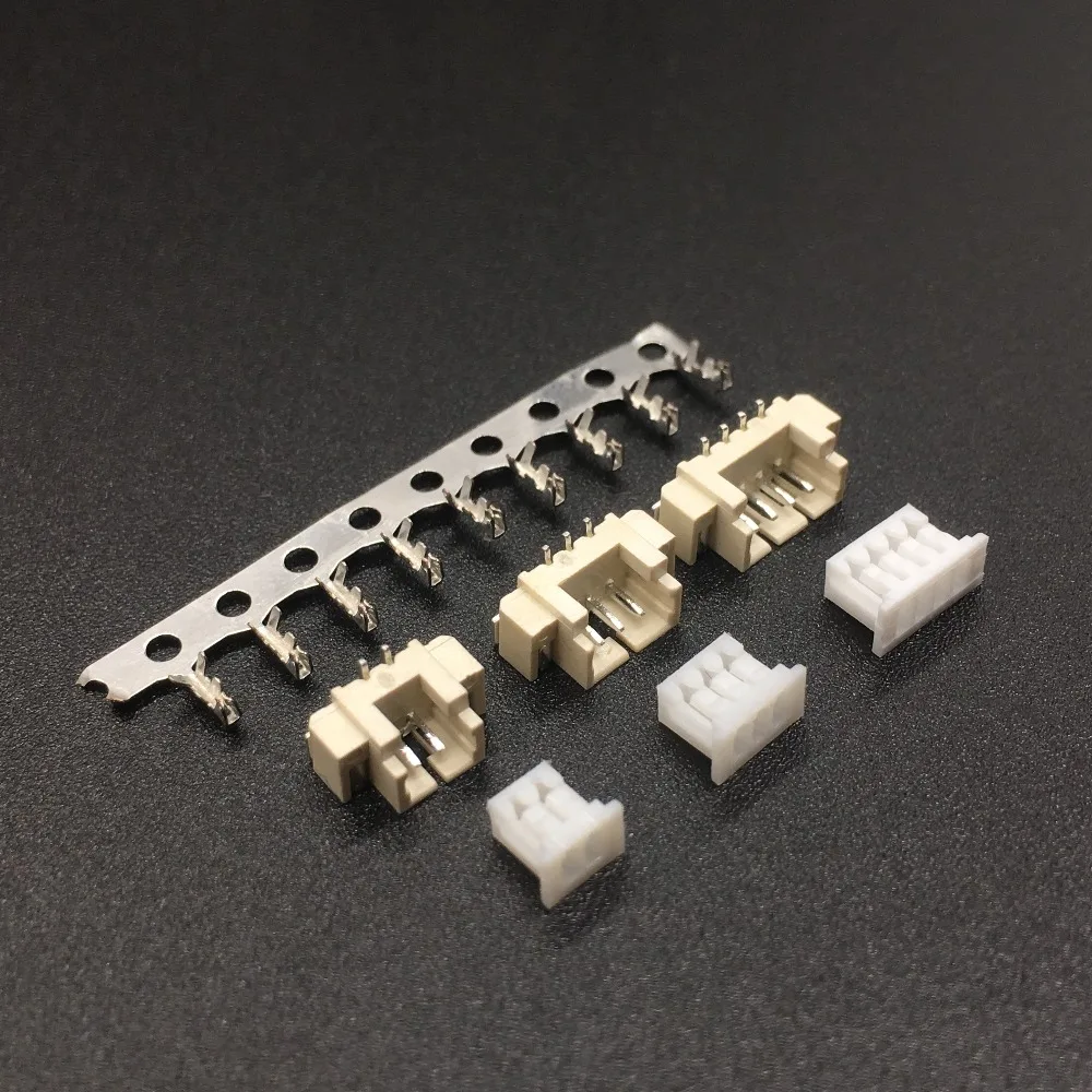 10 Sets 1.25mm Pitch Connector Micro JST Vertical Right Angle Pin 2 3 4