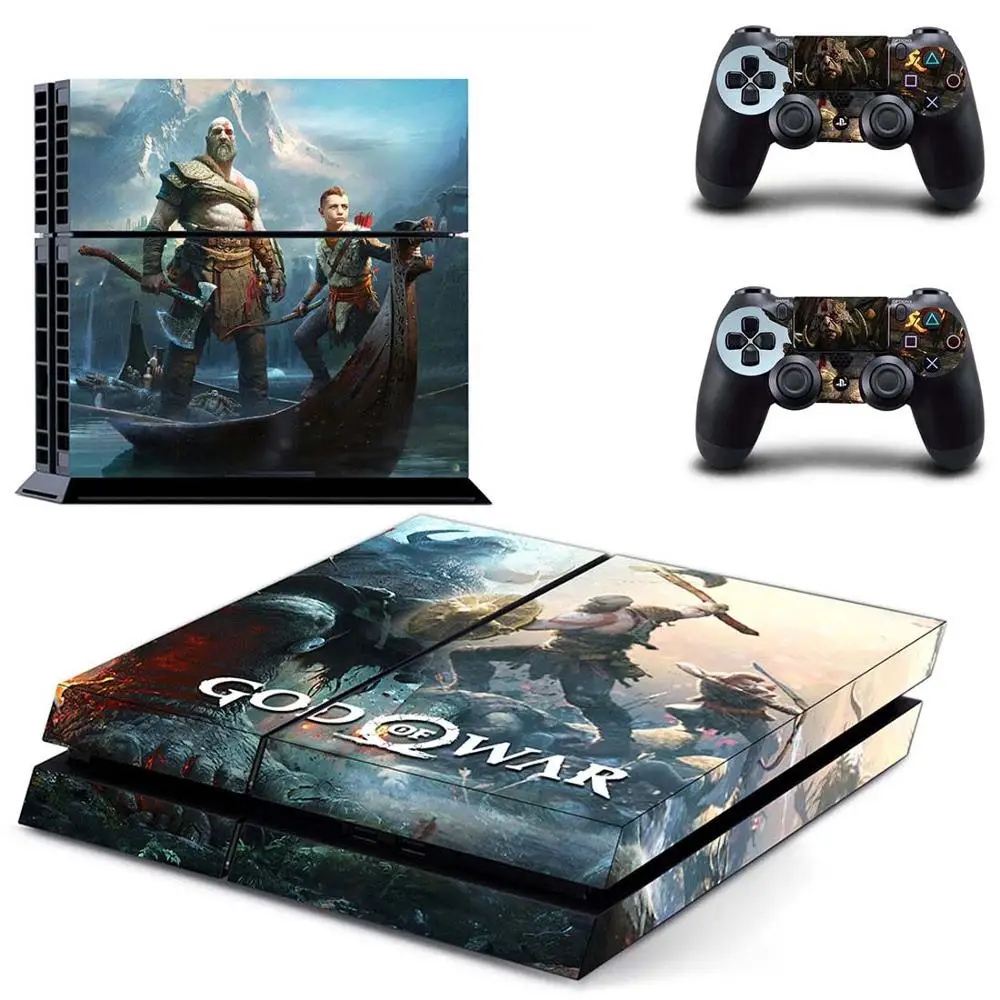 God of War PS4 наклейка s Play station 4 кожа винило наклейка для sony Playstation 4 PS 4 консоль и контроллер скины Pegatinas - Цвет: GYTM1548