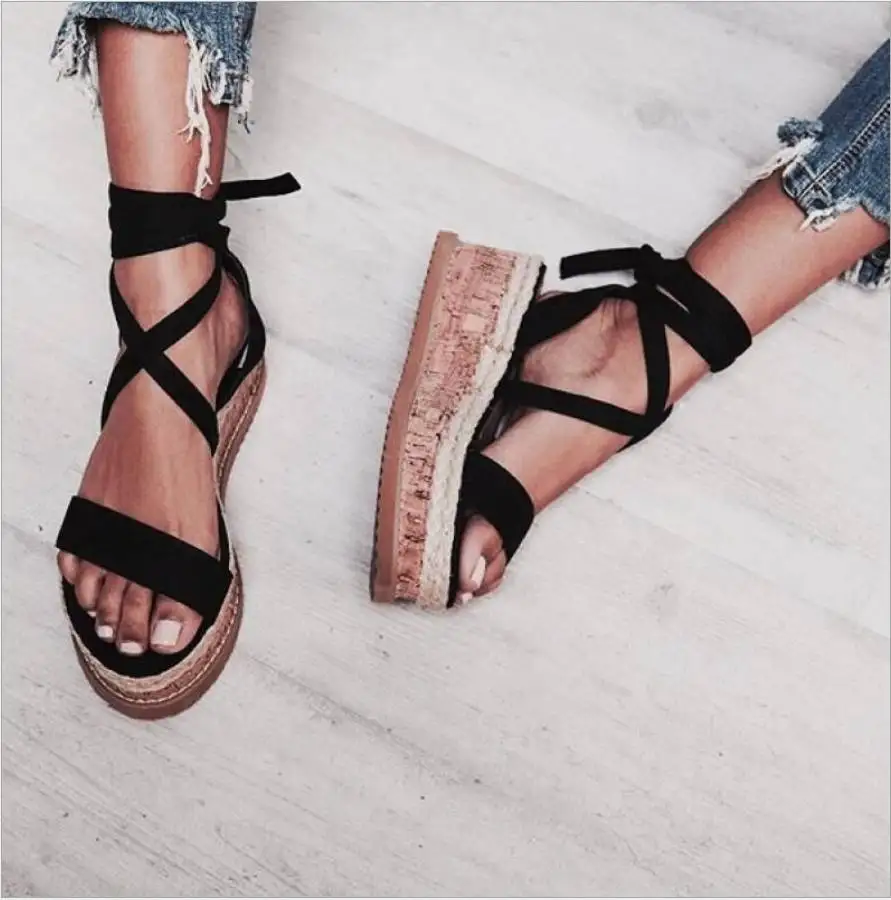 Madden Girl Blue Vault Strappy Platform Wedge Sandals Regular (M, B) Listed By Shaheen B. - Tradesy