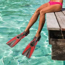 Плавники для детей и взрослых портативные регулируемые гибкие ласты Обувь Одежда для ног Подводное плавание дайвинг тренировочная