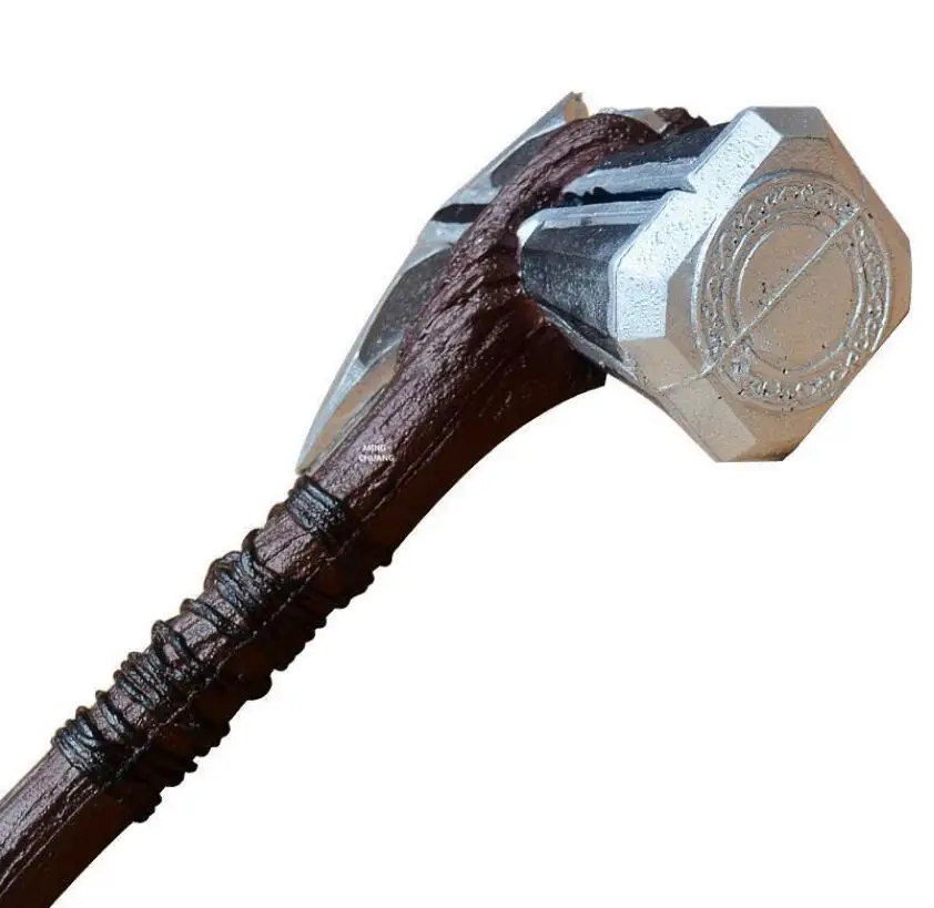 73cm Cosplay 1: 1 Thor Hammer Ax Ax Hammer Thor Thunder Stormbreaker Figure Model Role Playing PU Toy