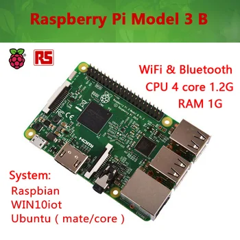 

Original 2018 New Raspberry Pi 3 Model B Board 1GB DDR2 Quad-Core Ras PI3 B Rpi 3 with WiFi adapter Bluetooth ARM GNU/Linux