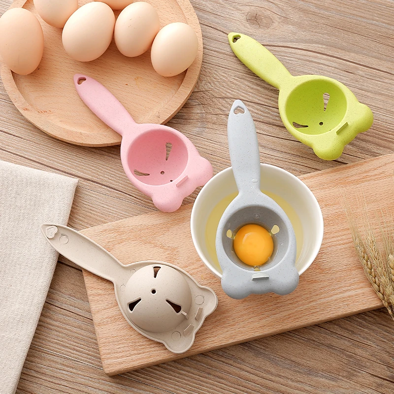 

1 pcs Household White Egg Yolk Separator Separator Kitchen Cooking Gadget Sieve Tool Egg Divider Wheat Straw