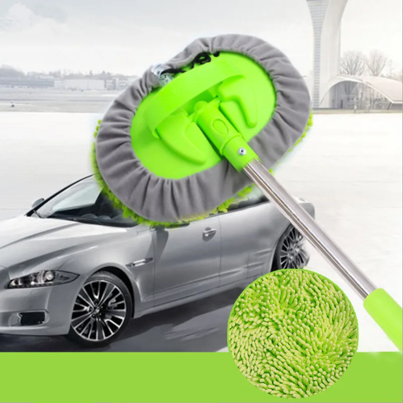 

1Pcs Adjustable Window Brush Microfiber Wiper Cleaner Cleaning Brush with Cloth Pad Car Auto Cleaner Cleaning Tool Brush