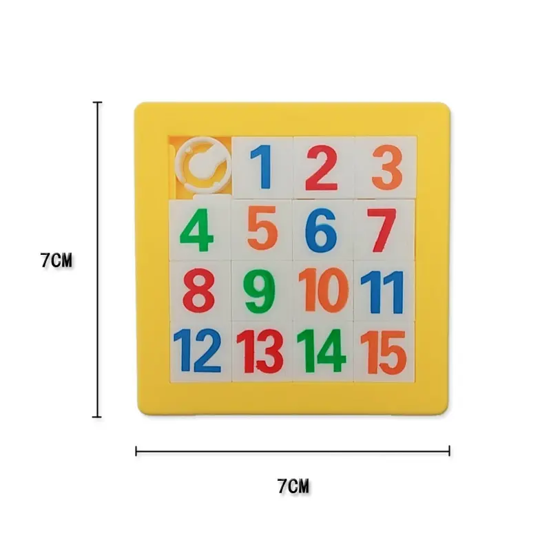 3D слайд головоломка пластиковые строительные цифры алфавиты обучающий пазл игра игрушки Детская образовательная игрушка головоломки подарок 7*7 см