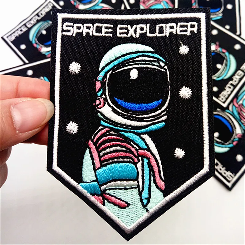 1Pcs Space Explorer Spaceman Badges Patches Iron On Sewing