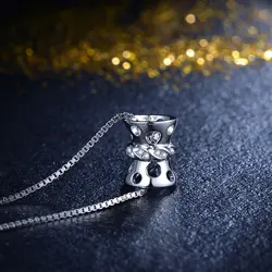 0.10ct ручной работы из 18-каратного золота природных алмазов подвеска Цепочки и ожерелья для Для женщин для свадьбы, помолвки-Бесплатная DHL