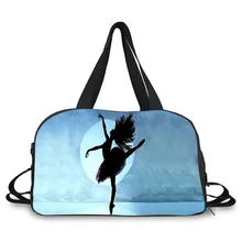 Большой органайзер для танцев на выходные, сумка для спортзала, балетная сумка для танцев, дорожная сумка из парусины с отделением для обуви