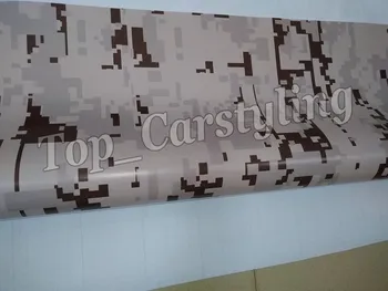 

Matte Digital Tiger Camouflage Car wrap PIXEL Camo Car Vinyl pellicola Motorcycle Vehicle Covering Foil 1.52x30m/Roll 5xft
