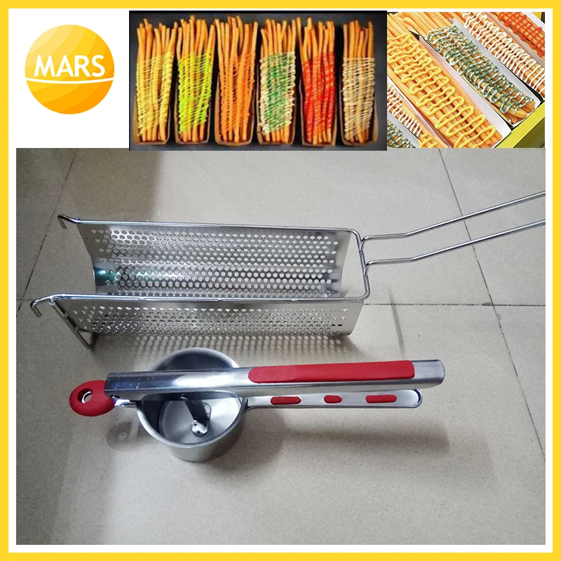 Longest Footlong French Fries Maker Hand Press Potato Chips Making Machine Mashed Potatoes Fried Chips Extruders in Kitchen Tool unclogging tubes extruders use for m7 nozzles cleaning tool 3d printer access