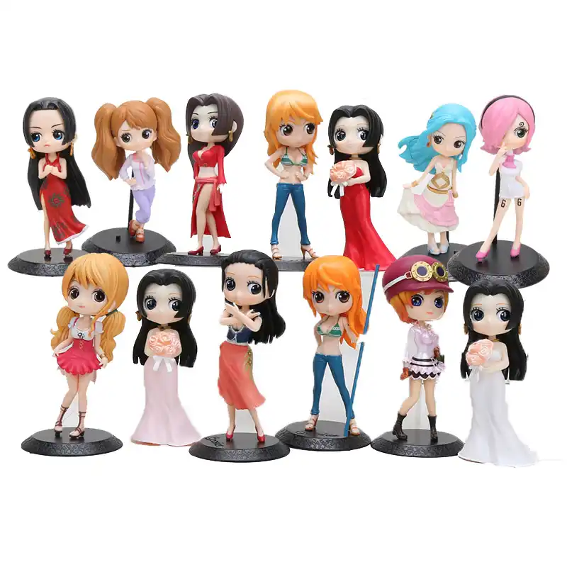 14cm Anime Una Pieza Figura Q Posket Una Pieza Ninas Nami Boa Hancock Nico Reiju Princesa Vivi Koala De Pvc Figuras De Accion De Juguete Figuras De Accion Aliexpress
