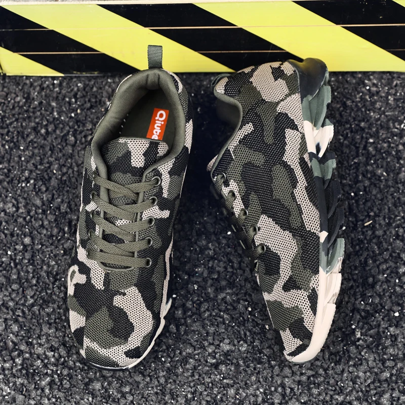 

Outdoor Walking Shoes for Men Camouflage Mesh Mens Sneakers Army Green Breathable Shoes Man Zapatillas Hombre Deportiva