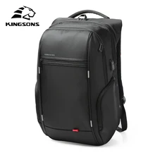 Нейлоновый рюкзак Kingsons 1" 14" 1" 15,6" 1" 17,4" для ноутбука с usb-портом для зарядки ноутбука, рюкзак, сумка для Macbook Asus IBM hp