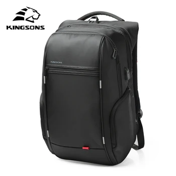 

Kingsons Nylon 13"14"15"15.6"17"17.4" Laptop Backpack Pouch USB Charge Port Notebook Rucksack Bag Cover For Macbook Asus IBM HP