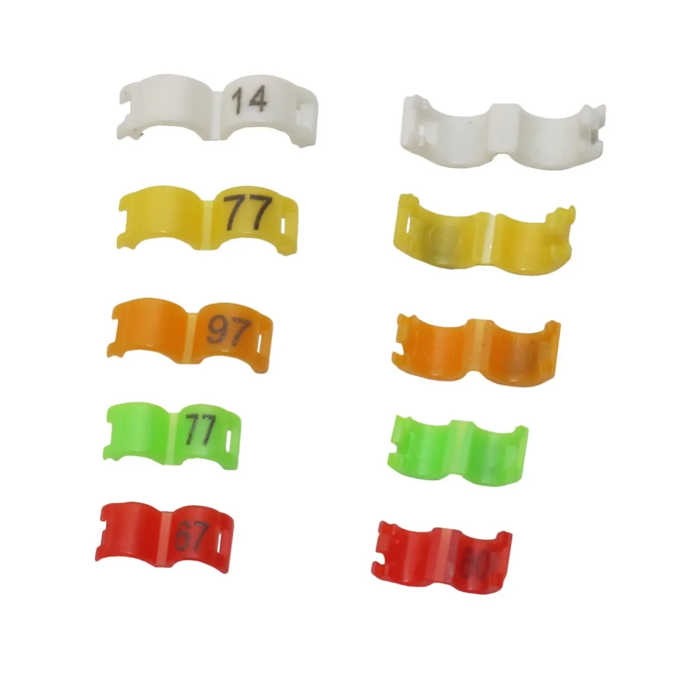 Bird Foot Ring Pigeon Supplies 2.7mm 3mm 4mm 4.5mm 5mm Colorful Identification Ring Canary Acacia Birds Clip Ring 100 Pcs - Image 3