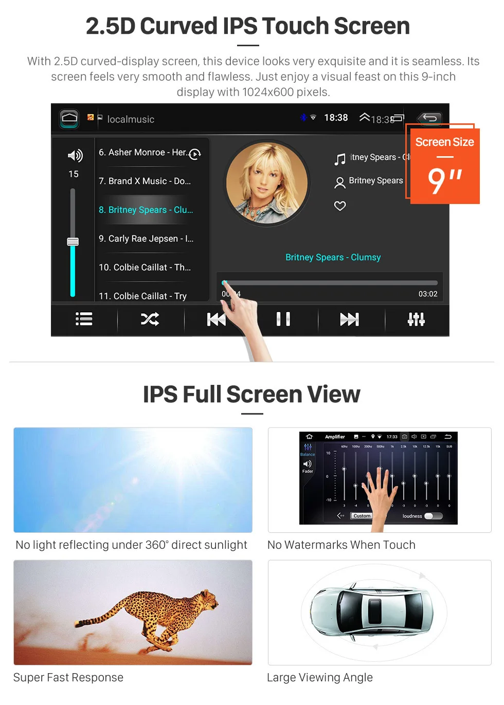Sale Harfey 2Din HD Car Stereo Android 8.1 for Ford Focus Exi AT 2004 2005 2006 2007 2008 2009 2010 2011 with DSP 4RAM 32ROM 2.5D IPS 4