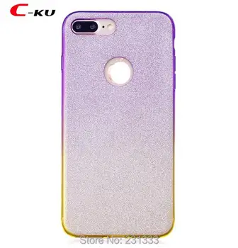 

C-ku Glitter Bling Soft TPU Case For Iphone X 8 I8 7 Plus I7 6 6S SE 5 5S 5th IphoneX Skin Cover Slim Cell phone Luxury 100pcs