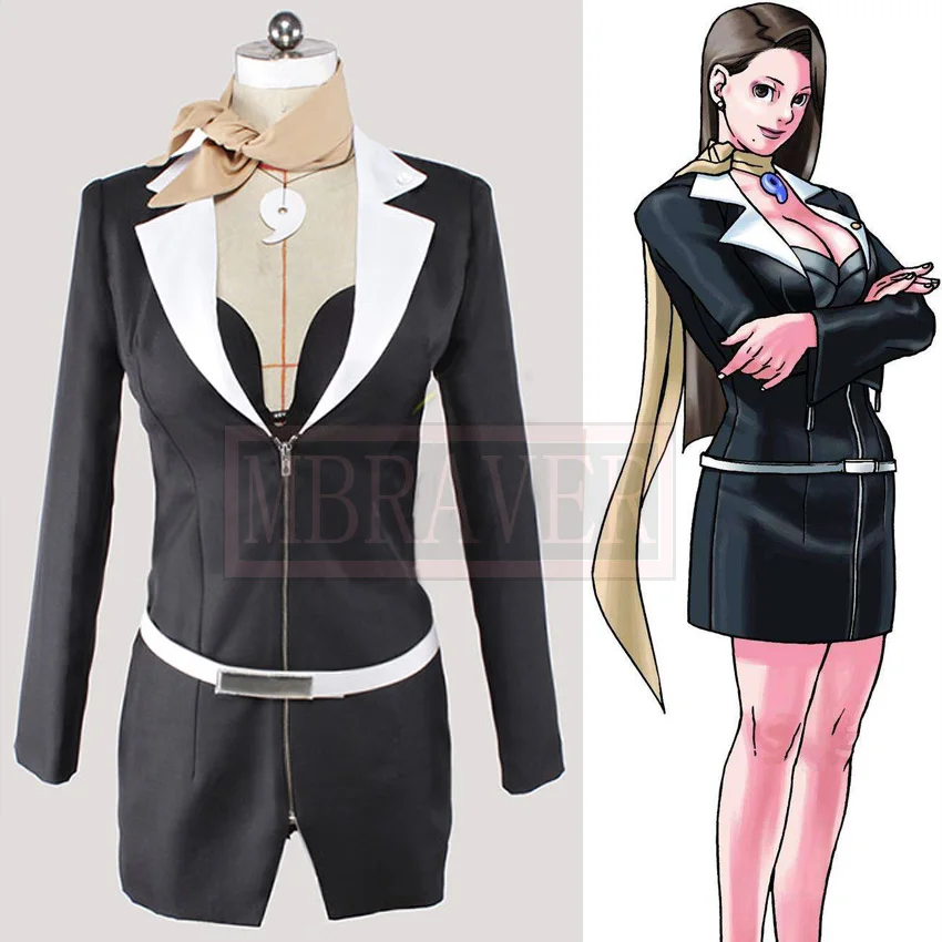 Gyakuten Saebano Ace Avvocato Mia Fey Ayasato Chihiro Costume Cosplay Spedizione Gratuita Su Misura
