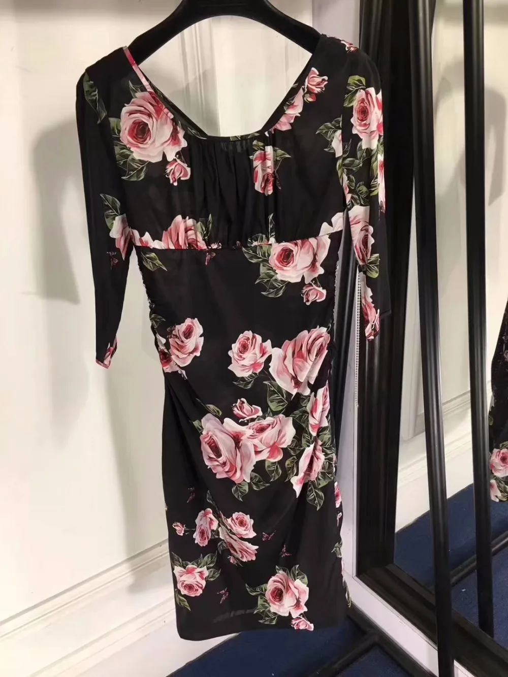 Vestido de Moda Vestidos para as Mulheres Vestido de Festa Vestido de Escritório de Impressão Oodji Slik Vestido Feminino Vintage Sexy Preto Sarafan 2021 2 High Quality Moda Feminina