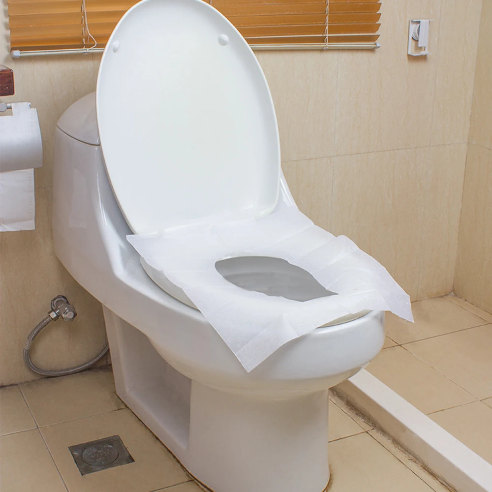 10Pcs/set 100 Waterproof Toilet Paper Travel Disposable Toile Seat