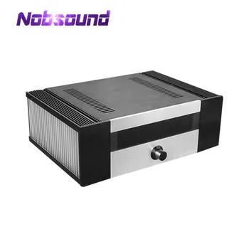

Hi-End Aluminium Enclosure 2.0 Channel Power Amplifer Chassis DIY Case Black Box