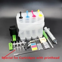 CISS 4C universel pour Canon, CISS de bricolage pour HP avec perceuse et outil d'aspiration et tous les accessoires