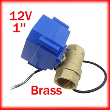 1 ''латунь Micro Электрический мяч Клапан 12 В Напряжение cwx-15q, 2 способ двигатель, управляемый мяч Клапан DN25 диаметр 25 мм