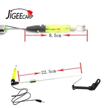 JIGEECARP 10 шт. Карп Рыбалка укус сигнализация звонок для рыбалки снасти сигнальный инструмент рыболовная сигнализация звонок для рыбалки светодиодный световой индикатор