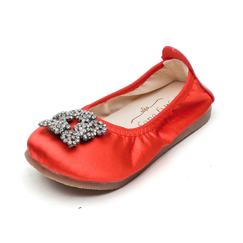 

Children Shoes Girls Shoes 2018 Spring Fashion Rhinestone Soft Sole Toddler Baby Shoes Princess Flat Kids Dance Shoes