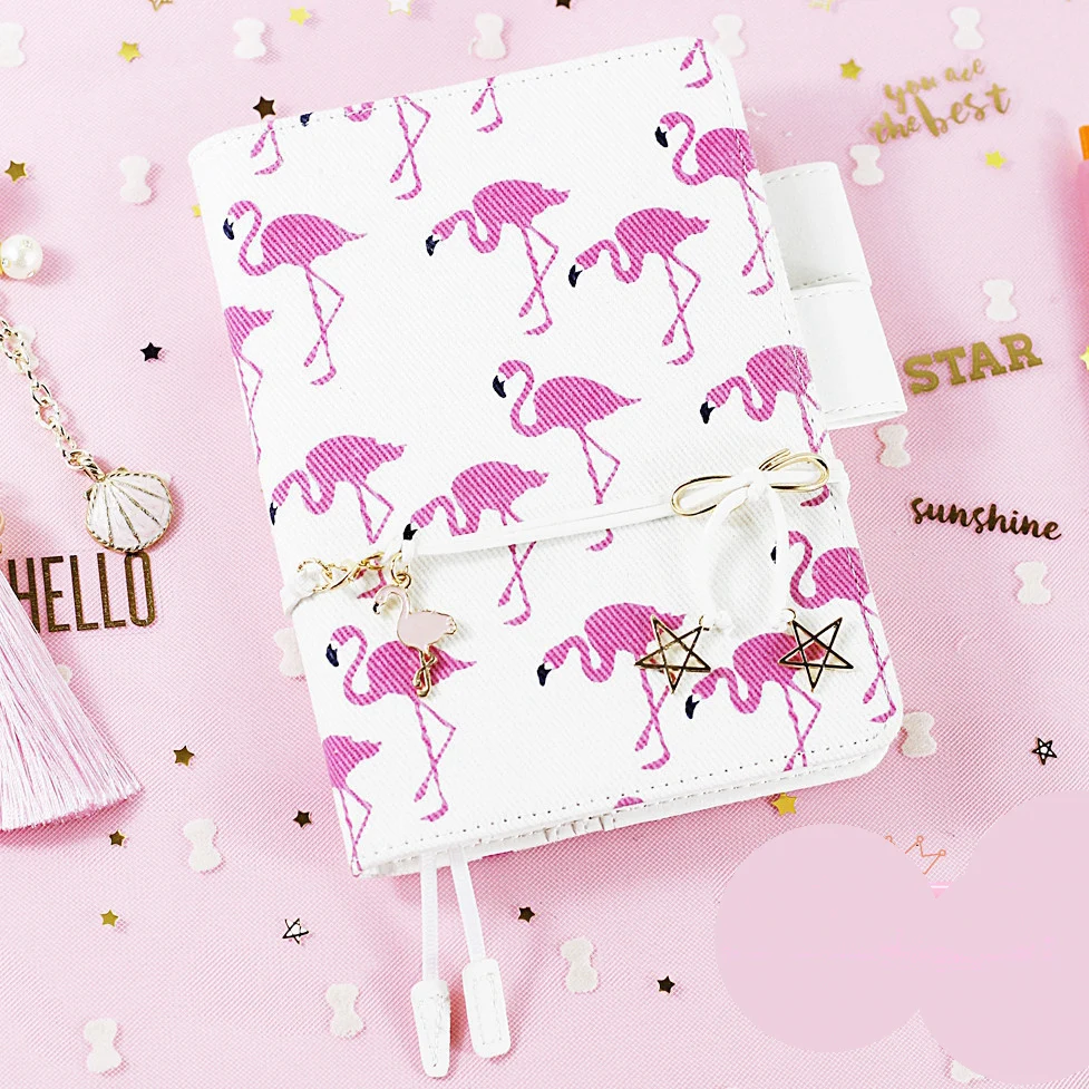 

[KiMagic Flash Deal] Hello Flamingo Cloth Cover For Hobonichi Journal A6 1 Piece