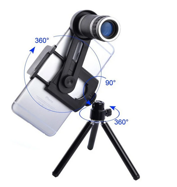 8x мобильный телефон Внешняя камера штатив увеличительное стекло телефото Лупа Оптический инструмент телефон камера lupa