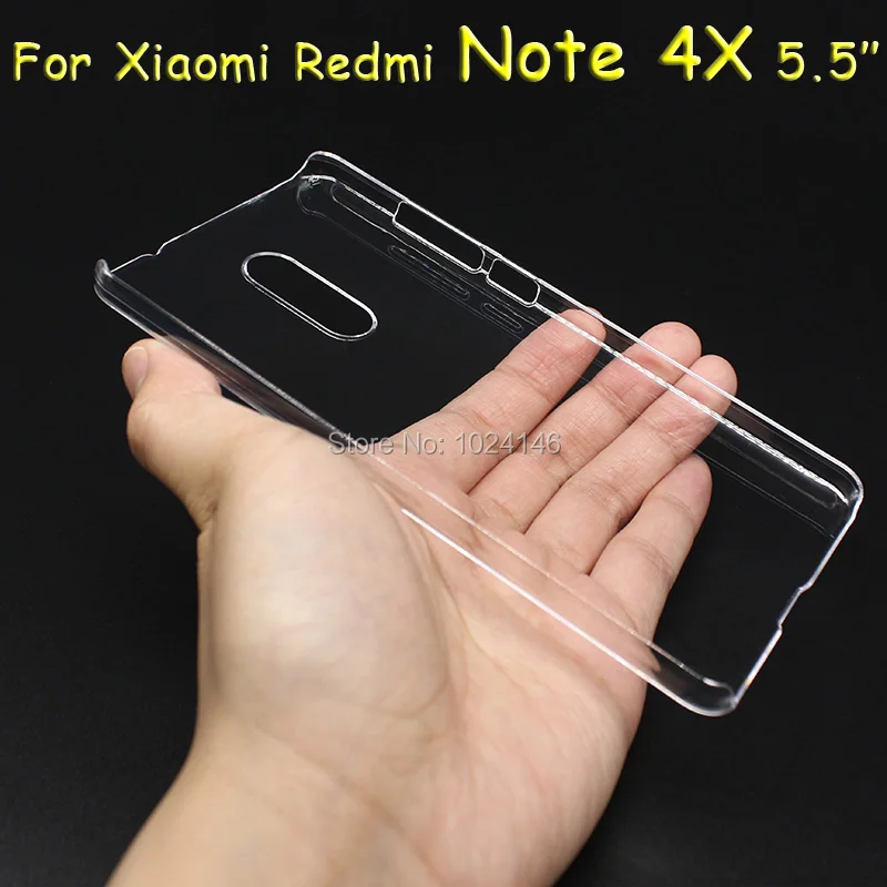 Новый тонкий кристально прозрачный жесткий чехол для ПК защитный Xiaomi Redmi Note 4X/Note 4