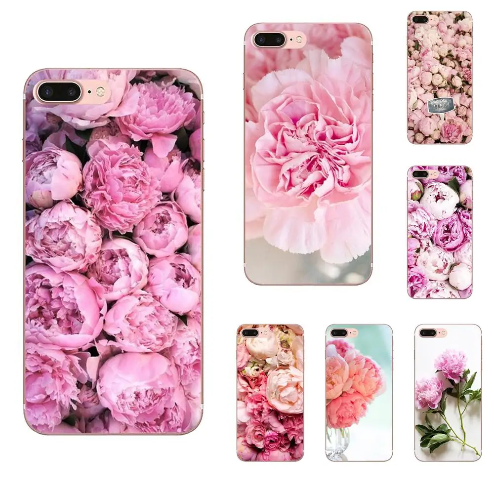 

TPU Covers Capa For Huawei Honor 4C 5A 5C 5X 6 6C 6A 6X 7 7X 8 9 V8 V10 Y3II Y5II Y6II G8 P7 Play Lite Flower Pink Peonies