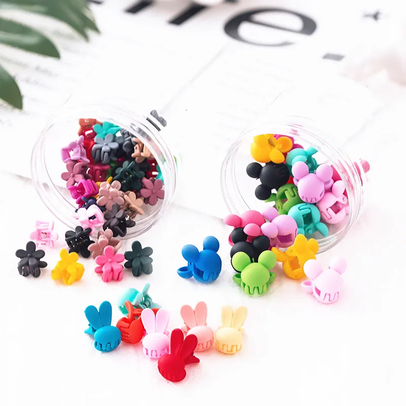 

20 Pcs/Box Candy Color Cartoon Mini Small Flower Hair Grips Girls' Hair Clips Kids Hair Accessories Dropshipping