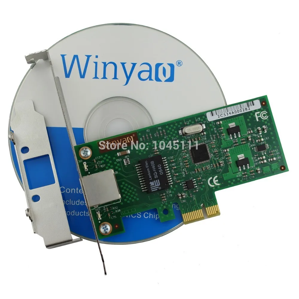 Чипсет Winyao WY574T Intel82574L PCI E X1 гигабитный сетевой адаптер Ethernet для сервера