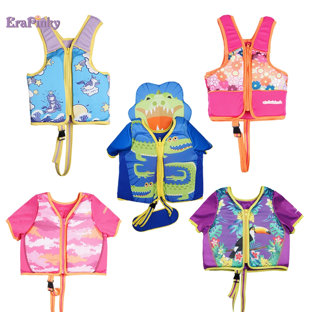 

2-6T Life Jacket Vest for Kids Life Vest Children Swim Vest Trainer Float Water Sport Pool Buoyancy Baby Girl Boys Mermaid Shark