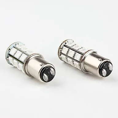 2 шт./лот 27 SMD 5050 светодиодный красный Белый 1157 BAY15D P21/5 W супер яркий автомобильный