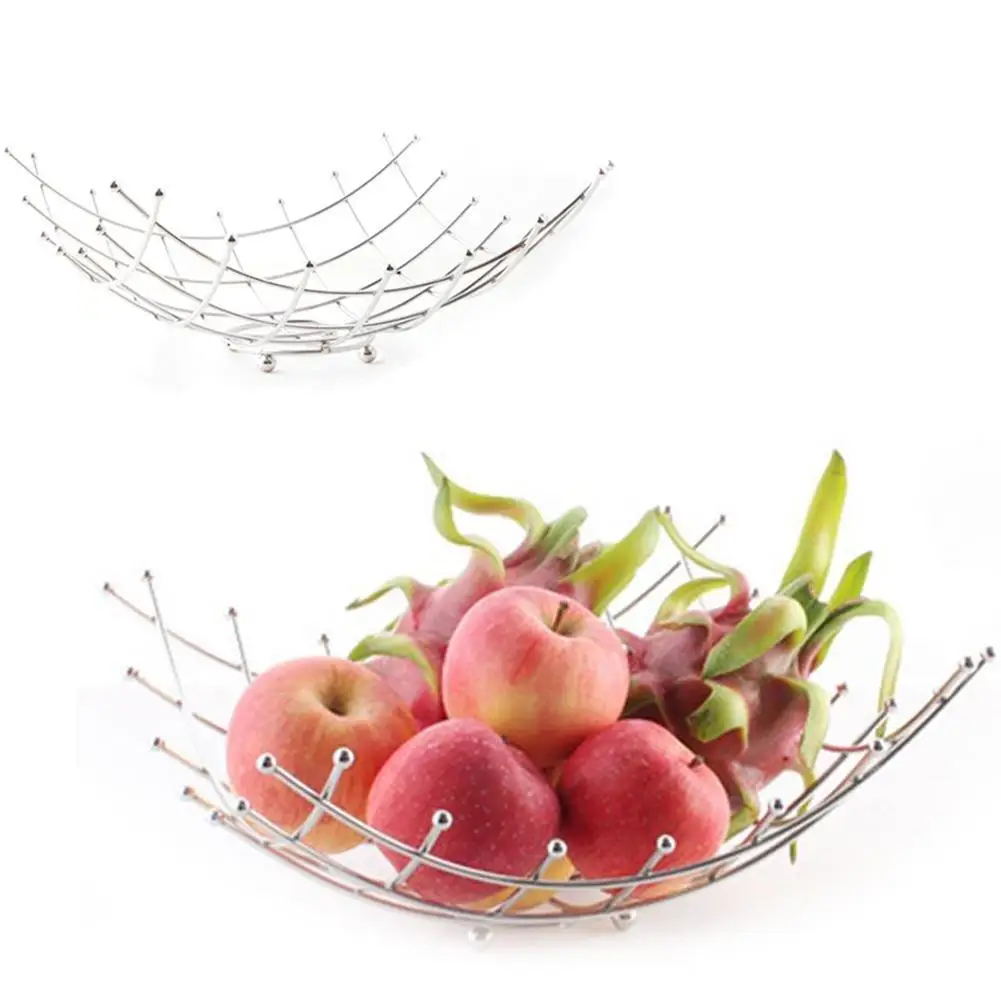 High Quality Wholesale Modern Fruit Basket From China Modern Fruit - New Decorative Fruit Bowl Household Fruit Plate Modern Fashion Creativesilver Color Stainless Steel Fruit Basket high quality wholesale modern fruit basket from china modern fruit - new decorative fruit bowl household fruit plate modern fashion creativesilver color stainless steel fruit basket