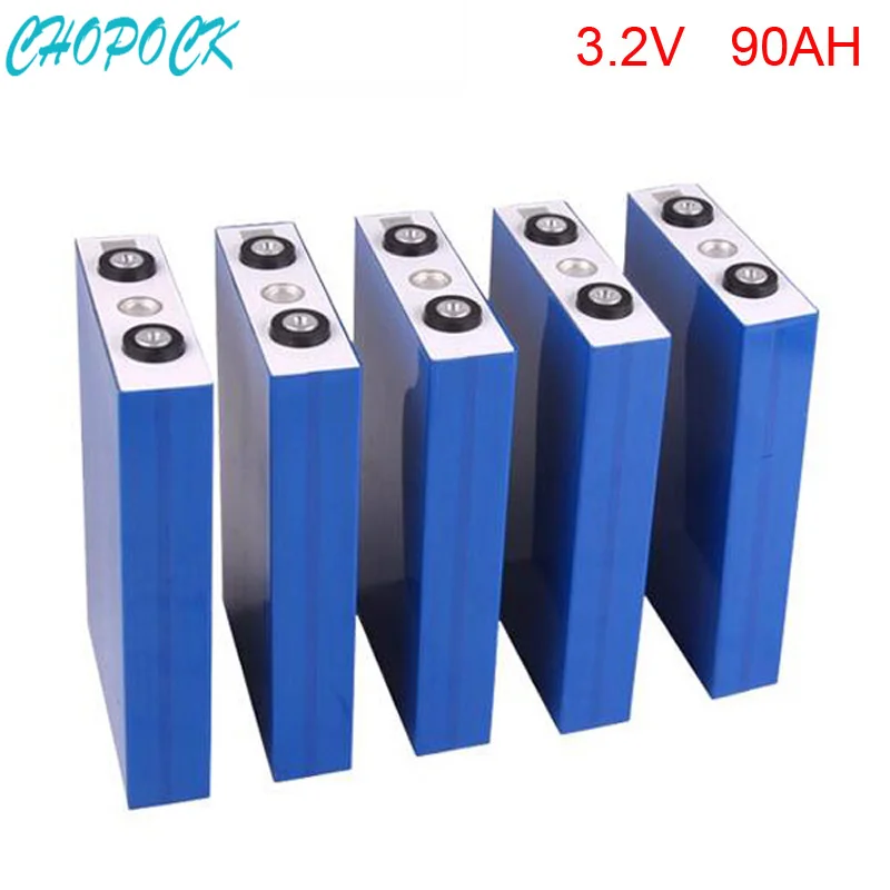 

8pcs/lot deep cycle rechargeable lifepo4 battery 3.2v 90ah for solar power system/electric car/telecom/UPS