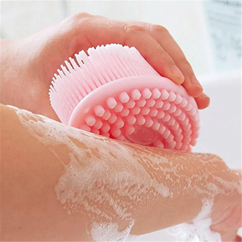 1pc Baby Bath Brush Prevent Bacterial Children Silicone Brush And Baby
