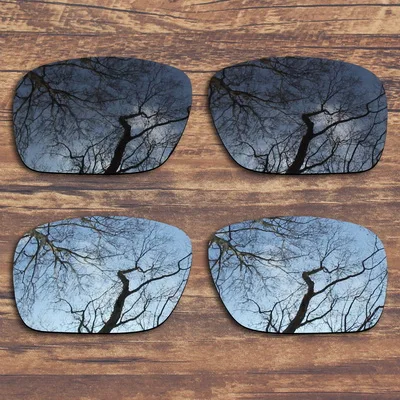 Black and Black IR ToughAsNails поляризованные Сменные линзы для солнцезащитных очков Оукли серебристого цвета-несколько вариантов - Цвет линз: Black and Black IR