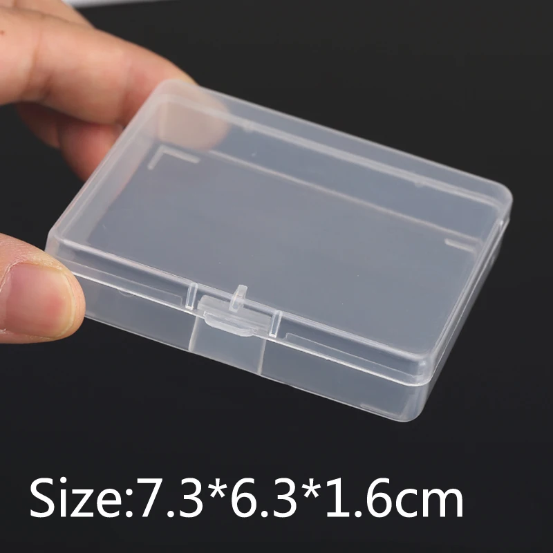 Us 33 41 49 Off Thick Transpa Plastic Small Square Bo Packaging Storage Box With Lid For Jewelry Accessories Finishing In