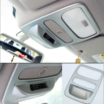 

ABS Chrome front reading Lampshade read light lamp frame panel cover trim For Renault Clio IV 2013 2014 2015 Hatchback 5 door