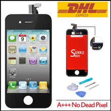 10PCS For iPhone 4 GSM Replacement LCD Touch Screen Lens Display Assembly & Repair Tool BY DHL Shipping