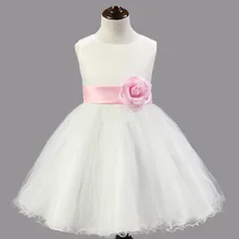 2016 New Limited Solid Girl Dress Summer High-grade Wedding Dresses Children Embroidered Party Dresse Bridesmaid Dress100-140cm
