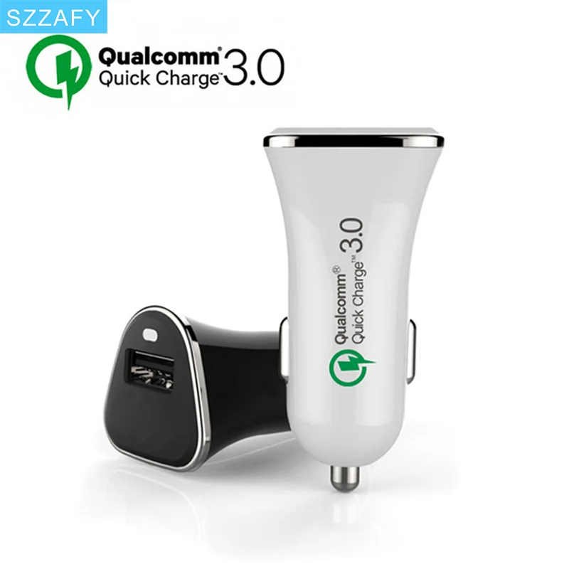 Image [Qualcomm Certified] Quick Charge 3.0 QC2.0 1 Port USB Car Charger For Apple iPhone 6s Samsung S6 5 Note LG Cell Phone Tablet