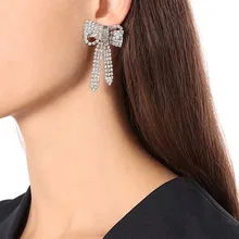 Qiaose, богемский стиль, стразы, бант, Бабочка, амулеты, серьги-гвоздики для женщин, модная коллекция, серьги, аксессуары