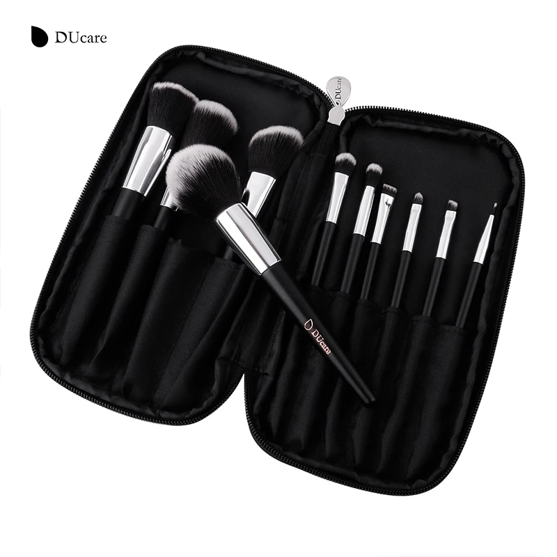 Tesoura de Maquiagem make up brush tool kit Material : Cabelo Sintético